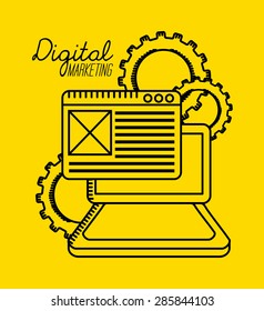 digital marketing design, vector illustration eps10 graphic 