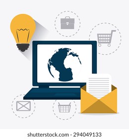 Digital marketing design, vector illustration eps 10.