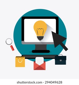 Digital marketing design, vector illustration eps 10.