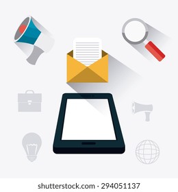 Digital marketing design, vector illustration eps 10.