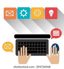 Digital marketing design, vector illustration eps 10.