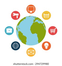 Digital marketing design, vector illustration eps 10.