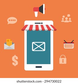 Digital marketing design, vector illustration eps 10.