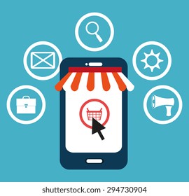 Digital marketing design, vector illustration eps 10.