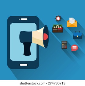 Digital marketing design, vector illustration eps 10.