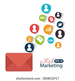 Digital marketing design, vector illustration eps 10.