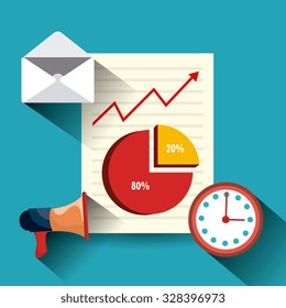 Digital marketing design, vector illustration eps 10