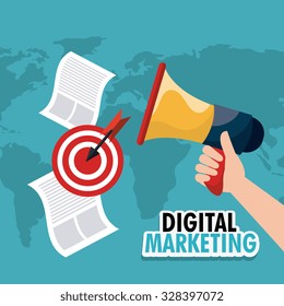 Digital marketing design, vector illustration eps 10 Digital marketing design, vector illustration eps 10