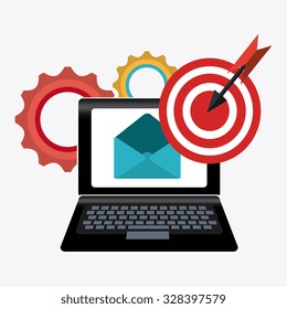 Digital marketing design, vector illustration eps 10