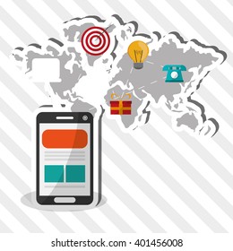 Digital marketing  design , vector illustration