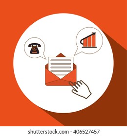 Digital marketing design, vector illustration