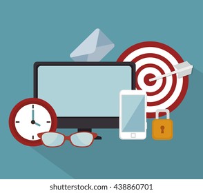 digital marketing design, vector illustration eps10 graphic 