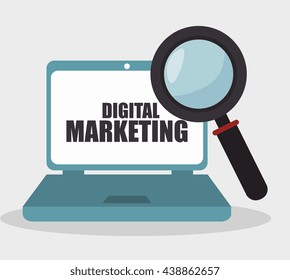 digital marketing design, vector illustration eps10 graphic 