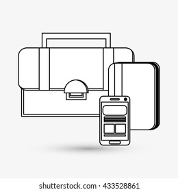 Digital Marketing design.Communication and ecommerce. Colorful, vector