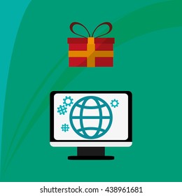 Digital Marketing design.Communication and e-commerce. Colourful 