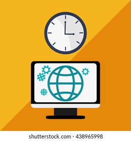 Digital Marketing design.Communication and e-commerce. Colourful 