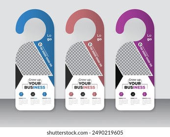 digital marketing door Hanger, modern Door hanger, Door hanger template business