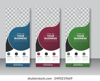 digital marketing door Hanger, modern Door hanger, Door hanger template business