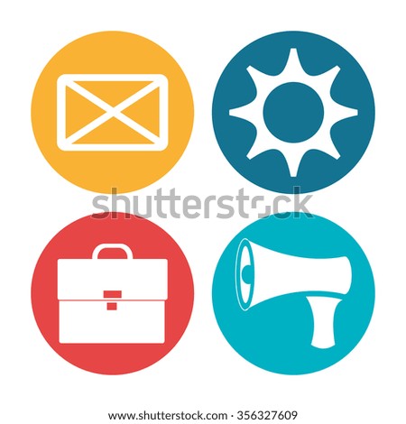 Digital marketing and ecommerce graphic design, vector illustration 