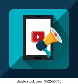 Digital marketing and ecommerce graphic icons design, vector illustration
