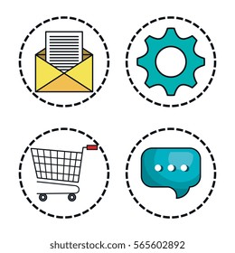 digital marketing e-commerce icon