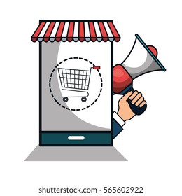 digital marketing e-commerce icon