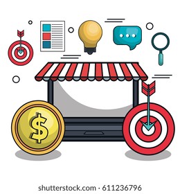 digital marketing e-commerce icon