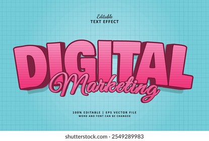 Digital Marketing Editable Text Effect Typography template for Sale Discount Promotion
