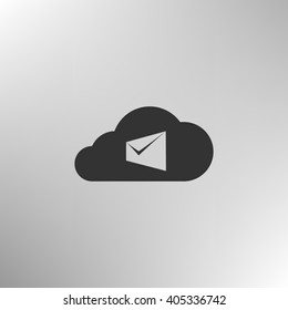 Digital Marketing Email Laptop Envelope Send Business Mail Flat Vector Illustration