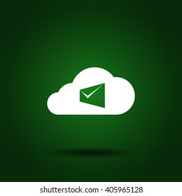 Digital Marketing Email Laptop Envelope Send Business. Mail Flat Vector Illustration