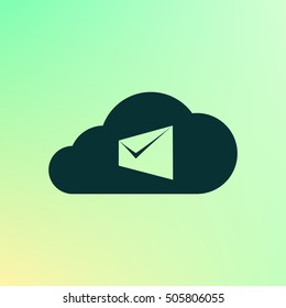 Digital Marketing Email Laptop Envelope Send Business Mail Flat Vector Illustration