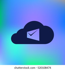 Digital Marketing Email Laptop Envelope Send Business Mail Flat Vector Illustration