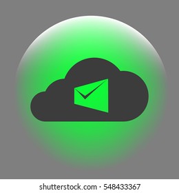 Digital Marketing Email Laptop Envelope Send Business Mail Flat Vector Illustration