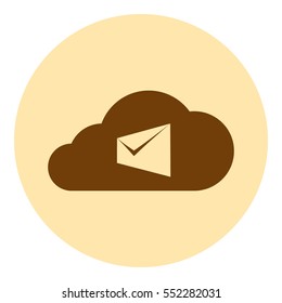 Digital Marketing Email Laptop Envelope Send Business Mail Flat Vector Illustration