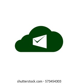 Digital Marketing Email Laptop Envelope Send Business Mail Flat Vector Illustration