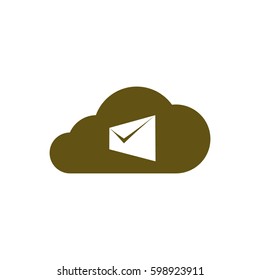 Digital Marketing Email Laptop Envelope Send Business Mail Flat Vector Illustration