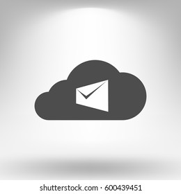 Digital Marketing Email Laptop Envelope Send Business Mail Flat Vector Illustration