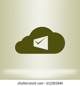 Digital Marketing Email Laptop Envelope Send Business Mail Flat Vector Illustration