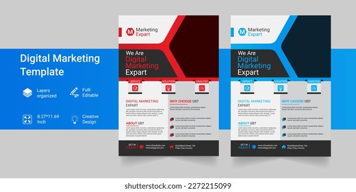 Digital Marketing Expert Business Flyer Template