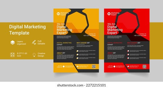 Digital Marketing Expert Business Flyer Template