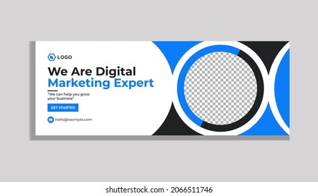 Digital marketing expert fakebook banner design