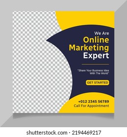 Digital marketing expert social media post template