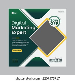 Digital Marketing Expert Social Media Post Cover Template