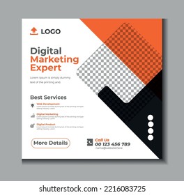 Digital Marketing Expert Social Media Post Template