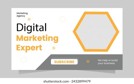 Digital Marketing Expert youtube thumbnail design