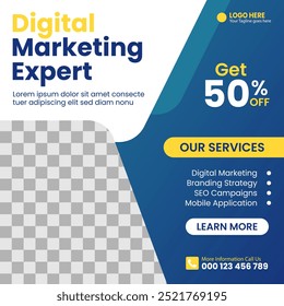 Digital Marketing Experts Services amp Branding Strategy Social Media Banner