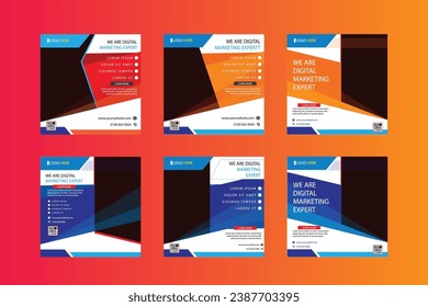 Digital Marketing Export Social Media And Instagram Post Template