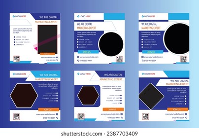 Digital Marketing Export Social Media And Instagram Post Template