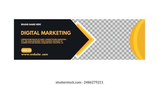 digital marketing facebook banner design template 