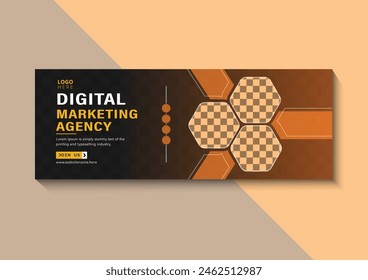 Digital marketing Facebook banner template